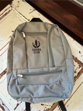 Sierra Club Backpack Exploration Charcoal Gray Lightweight Hiking Pack 17" x 13"